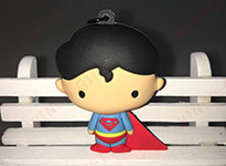 超人蜘蛛俠PVC軟膠3D立體鑰匙扣